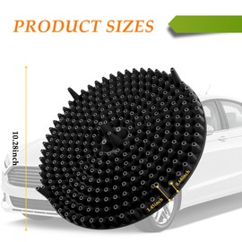 wedfish Car Wash Bucket,10.28 Inch Diameter Car Wash Filter for Collecting Sediment & Grit,Universal Essentials Car Cleaning Accessories for Most Cars Trucks SUVs (Black)