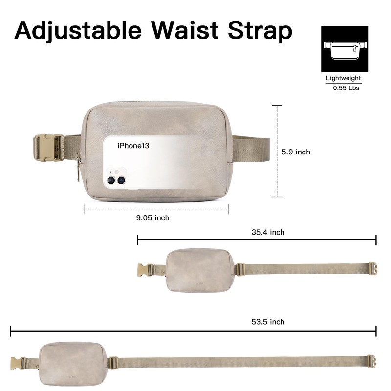 Telena - Riñonera de piel para mujer, riñoneras de moda,