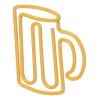 Office Clips 100pcs Cute Paper Yellow Cup Style Strong Metal