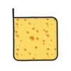 Funny Food Cheese Pattern Oven Mitts and Potholder Set-Heat Resistant