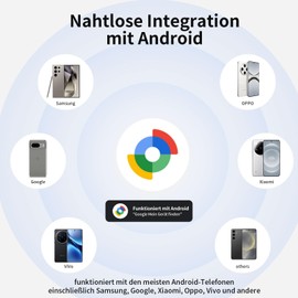 RSH Android Smart Tag - 4 Pack, Key Finder Compatible with Google Find My Device App (Android Only), Bluetooth Key Finder for Luggage/Bags/Suitcase/Wallet (Black)