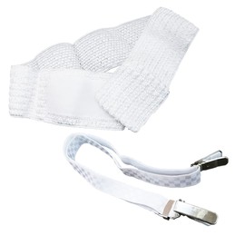 AN Magic Belt, Dressing Belt, Set of 2, Kimono, Yukata, Japanese Clothing, Mesh Belt, One Touch, Date Tightening, Kimono Belt, White
