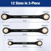 WORKPRO 3-Piece 4-in-1 Reversible Ratcheting Wrench Set Metric 72-Tooth CR-V