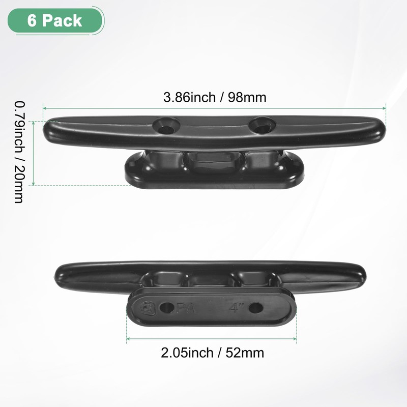TIXIPEM 4 In Boat Dock Cleats [6PCS] - Rustproof Nylon