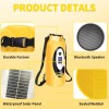 ztarx 20L Solar Dry Bag Backpack with Bluetooth Speaker,4 Lighting