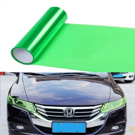 Car Light Tint - Green, 30x200CM - Headlight, Brake, Taillight, Fog Light Smoke Film