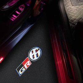 Toyota 86 LED Logo Projection Courtesy Light, Door Welcome Light, Courtesy Lamp, Car Curtain Lamp, Set of 2, Compatible with Toyota 86 BRZ zn6 (1st Generation 86/BRZ 2012-June 2020, ZN6/ZC6, GR 86)