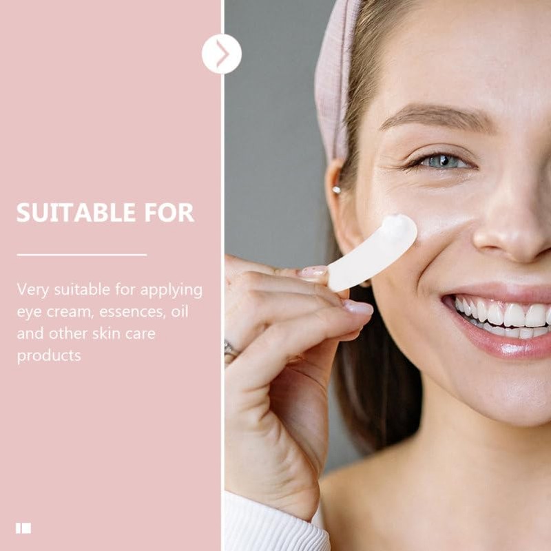 ULTECHNOVO 100 Piezas Cucharas para Crema Facial, Espátula Media Luna