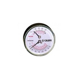 Caleffi NA503040 Boilers Temperature Gauge/Dual Pressure Indicator, 1/4" NPT Connections