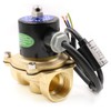 Baomain Brass Electric Solenoid Valve 1 inch DC 12V Water
