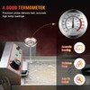 Cabilock 1pc Fry Thermometer with Instant Read,Oil Thermometer Long Stem