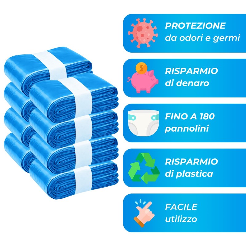 My Happy Nappy 8 Ricariche Compatibili con Tommee Tippee Twist
