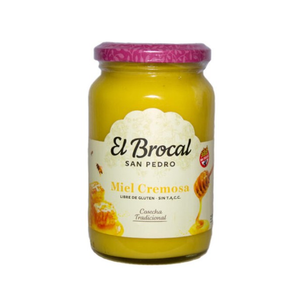 El Brocal de San Pedro Creamy Gluten-Free Honey, Traditional Harvest Miel Cremosa, 500 g / 17.64 oz