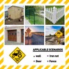 BTHUKO New Metal Tin Sign Tractor Xing Caution Crossing Sign,