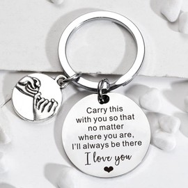 I Love You Gifts Valentines Keyring Gifts for Him Gifts for Boyfriend Husband Girlfriend Wife Presents Carry This with You