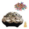 Incense Burner, Ceramic Incense Burner with Lid, Suitable for Incense