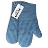 Big Red House - Silicone Oven Mitts - Blue Denim
