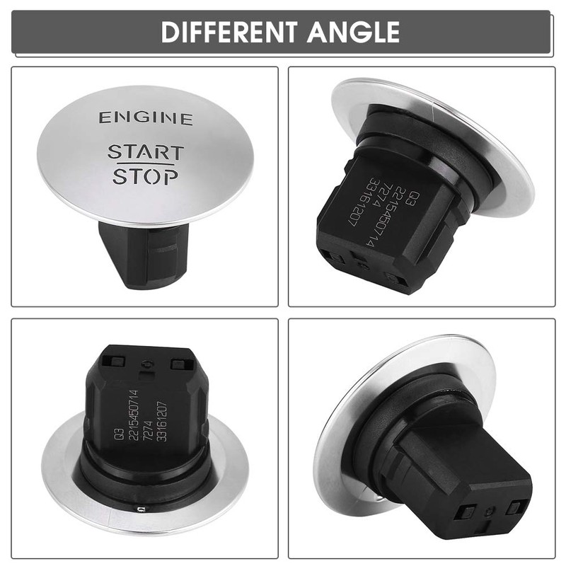 Ejoyous Botón de Arranque Sin Llave, Engine Start Stop Pulsante