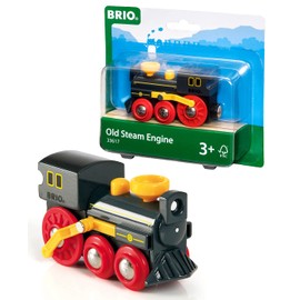 BRIO World Classic Steam Train Engine - Toys for Kids Age 3 Years Up - Add On Railway Accessory