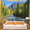 YISURE Forest Nature Mountain Tapestry Extra Long, Extra Wide Landscape