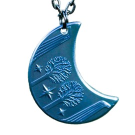 Shire Post Mint RIVENDELL™ MITHRIL™ Blue Moon Necklace