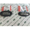 Land Rover About Oval Badges Black ON Silver -New Genuine