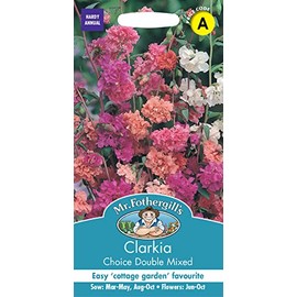 Mr Fothergill's 18418 Flower Seeds, CLARKIA Choice Double Mixed