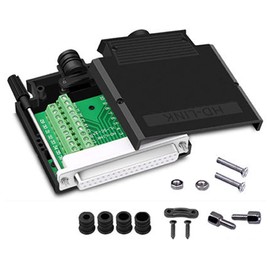 winwill DB37 Female Solderless RS232 D-SUB Serial to 37 Pin Terminal Adapter Breakout Board