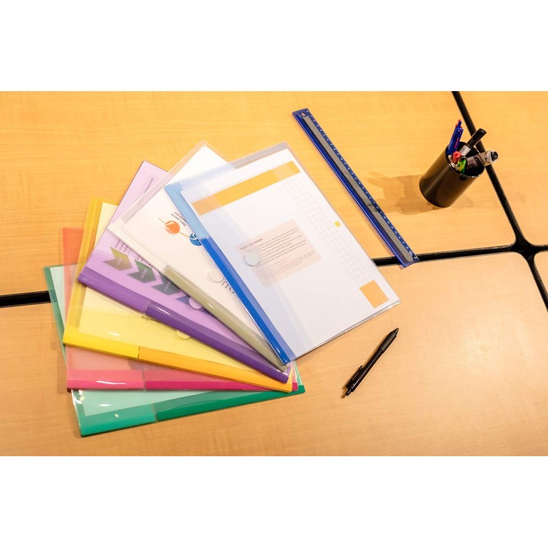 Tarifold A4 Envelope - Assorted Colours (Pack of 12)