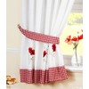 HomeSpace Direct Poppies Pencil Pleat Kitchen Pelmet 136 x 10