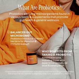 Cliganic Probiotics Gummies for Men & Women (5 Billion CFU, 120-Day Supply) - Berry Flavor, Vegan, Non-GMO, Kosher, Gluten-Free, Promotes Digestive Health, Balances Gut Microbiome