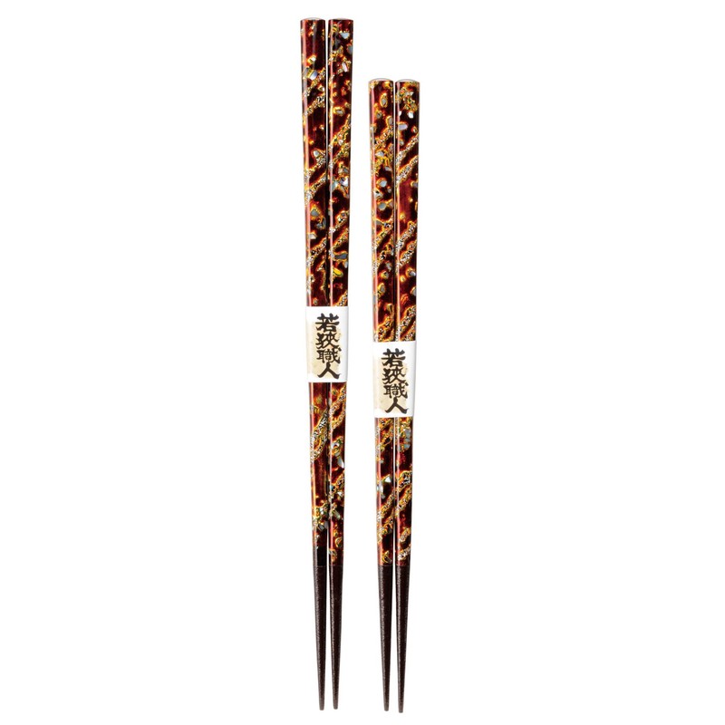 Kawai 106168 "Wakasa Lacquer High Quality Chopsticks" Genroku 9.1 inches