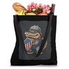 Alligator Costume with Battlefield Shied for a Cool USA Look