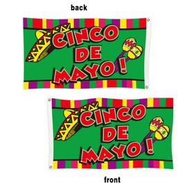 Cinco De Mayo House Large 3x5ft Flag Mexican Party Banner May 5 Sign Banner Outdoor Indoor Garden Flags