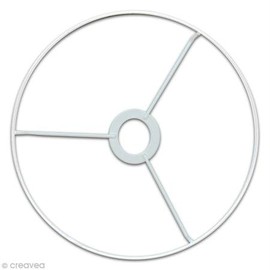 30cm White Lampshade Ring