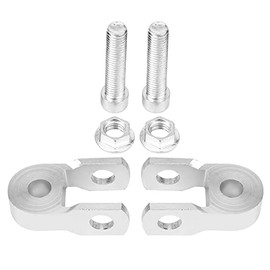 Motorcycle Shock Absorbers 2pcs Universal Motorcycle Rear Shock Absorber Riser Height Extension Silver(With Screw) pit bike shock extender motorcycle shock absorber rear shock extension