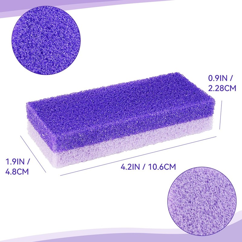 4 Pcs Foot Pumice Stone and Scrubber for Feet and
