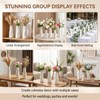 White Plastic Flower Vase with Narrow Neck