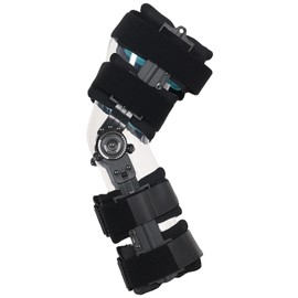Komzer Hinged ROM Knee Brace with Double Side Stabilizers & Locking Dials, Post Op Knee Immobilizer for Arthritis ACL MCL PCL Meniscus Tear Injurie/Knee Pain Medical Orthopedic Support after Surgery