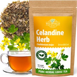 4 oz. Celandine Herb Herbal Tea (Chelidonia) - 113g Pigweed Herb Tea Celidonia Celandines