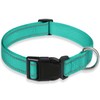 Reflective Dog Collar with Buckle Adjustable Safety Nylon Collars for