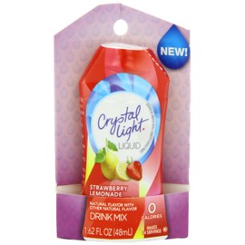 Crystal Light Liquid Lemonade Drink Mix Carded Pack, Strawberry, 1.62 Ounce