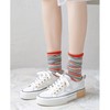 Comonsava Women's Socks, See-through Socks, Different Left and Right Patterns,