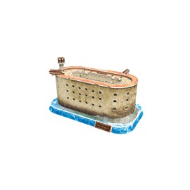 Megableu Fort Boyard Monument Celebre 678289 3D Puzzle for Adults and Children, Model Making without Tools or Glue, from 7 Years, Decorative Object