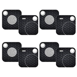 MightySkins Skin Compatible with Tile Mate w/Replaceable Battery (2018) - Black Diamond Plate | Protective, Durable, and Unique Vinyl wrap Cover | Easy to Apply, Remove | Made in The USA