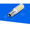 WingYauLung E14 LED Light Bulb Daylight White 6000K 120V,E14 European