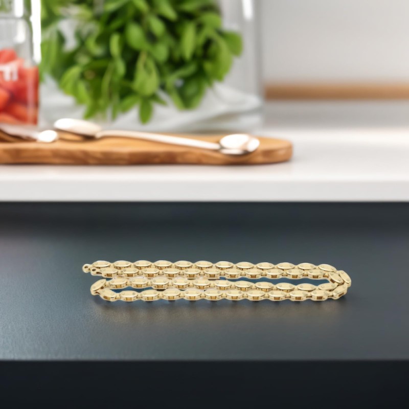 Gold Olive Bicycle Chain, High Strength 100 Link Single Speed