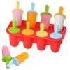 Miaowoof Silicone Popsicles Molds for Toddlers, 8-Cavity Non-BPA Premium Silicone