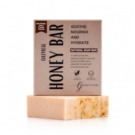 Goddess Of The Sea Beauty Bar Jabón De Avena Y Miel  Jabón Natural Para Eczema, Piel Seca Y Sensible  Hidratante Y Calmante  Hecho A Mano Con Avena...