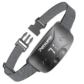 Petsuper Dog Bark Collar, Anti Bark Collars with Beep Vibration Shock, 7 Adjustable Sensitivity & IP67 Waterproof, Rechargeable Smart Barking Collar for Large Medium Small Dogs Breed